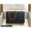 Chanel New Small Classic Flap Handbag A01113 in Caviar Leather with Edge Stitching Black/Silver