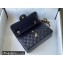 Chanel New Small Classic Flap Handbag A01113 in Caviar Leather with Edge Stitching Black/Gold