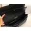 Chanel Medium Classic Flap Handbag A01112 in Caviar Leather with Edge Stitching and Black Lining Black/Gold