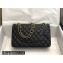 Chanel Medium Classic Flap Handbag A01112 in Caviar Leather Black/Gold
