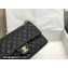 Chanel Medium Classic Flap Handbag A01112 in Caviar Leather Black/Gold