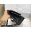 Chanel New Medium Classic Flap Handbag in Caviar Leather Black/Silver