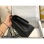 Chanel Large/Jumbo Classic Flap Handbag A58600 in Caviar Leather with Edge Stitching Black/Gold