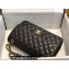 Chanel Medium Classic Flap Handbag A01112 in Lambskin Black/Gold
