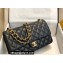 Chanel New Medium Classic Flap Handbag in Lambskin Black/Gold
