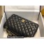 Chanel New Medium Classic Flap Handbag in Lambskin Black/Gold