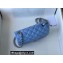 Chanel Mini Classic Flap Handbag A69900 in Lambskin Sky Blue/Silver
