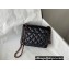 Chanel Mini Classic Flap Handbag A35200 in Lambskin Black with Pink Gold Hardware