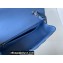 Chanel Mini Classic Flap Handbag A69900 in Lambskin Sky Blue/Silver