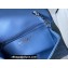 Chanel Mini Classic Flap Handbag A69900 in Lambskin Sky Blue/Silver