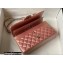 Chanel Medium Classic Flap Handbag A01112 in Lambskin Rainbow Pearl Pink