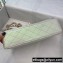 Chanel Medium Classic Flap Handbag A01112 in Lambskin Pearl Pale Silver