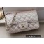 Chanel Mini Classic Flap Handbag A69900 in Lambskin Pearl Pale Pink