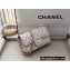 Chanel Mini Classic Flap Handbag A69900 in Lambskin Pearl Pale Pink