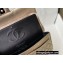 Chanel Medium Classic Flap Handbag A01112 in Lambskin Metallic Gold with Black Hardware
