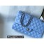 Chanel Medium Classic Flap Handbag A01112 in Lambskin Sky Blue/Silver