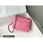 Chanel Mini Classic Flap Handbag A35200 in Lambskin Rainbow Pink/Yellow