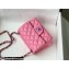Chanel Mini Classic Flap Handbag A35200 in Lambskin Rainbow Pink/Yellow