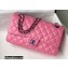 Chanel Medium Classic Flap Handbag A01112 in Lambskin Rainbow Pink/Yellow