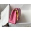 Chanel Medium Classic Flap Handbag A01112 in Lambskin Rainbow Pink/Yellow