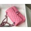 Chanel Medium Classic Flap Handbag A01112 in Lambskin Rainbow Pink/Yellow