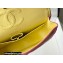 Chanel Medium Classic Flap Handbag A01112 in Lambskin Rainbow Pink/Yellow