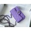 Chanel Small Classic Flap Handbag A01116 in Caviar Leather Purple/Silver