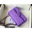 Chanel Medium Classic Flap Handbag A01112 in Caviar Leather Purple/Silver