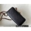 Chanel Mini Classic Flap Handbag A35200 in Lambskin Black with Pink Gold Hardware