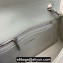 Chanel Small Classic Flap Handbag A01116 in Caviar Leather with Edge Stitching Gray/Silver