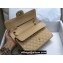 Chanel Medium Classic Flap Handbag A01112 in Caviar Leather with Edge Stitching Beige/Gold