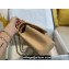 Chanel Large/Jumbo Classic Flap Handbag A58600 in Caviar Leather with Edge Stitching Beige/Gold