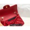 Chanel Small Classic Flap Handbag A01116 in Caviar Leather Red/Gold