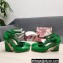 Dolce & Gabbana Heel 6.5cm/10.5cm Patent leather Mary Janes Green with Geometric Heel 2022