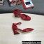 Dolce & Gabbana Heel 6.5cm/10.5cm Patent leather Mary Janes Red with Geometric Heel 2022