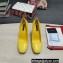 Dolce & Gabbana Logo Heel 10.5cm Patent leather Pumps Yellow 2022
