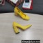 Dolce & Gabbana Logo Heel 10.5cm Patent leather Pumps Yellow 2022