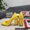 Dolce & Gabbana Logo Heel 10.5cm Patent leather Pumps Yellow 2022