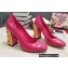 Dolce & Gabbana Logo Heel 10.5cm Patent leather Pumps Fuchsia 2022