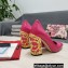 Dolce & Gabbana Logo Heel 10.5cm Patent leather Pumps Fuchsia 2022