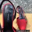 Versace Heel 7cm La Greca Signature Slingback Pumps Red 2022