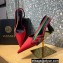 Versace Heel 7cm La Greca Signature Slingback Pumps Red 2022