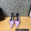 Versace Heel 7cm La Greca Signature Slingback Pumps Lavender 2022