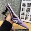 Versace Heel 7cm La Greca Signature Slingback Pumps Lavender 2022