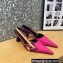 Versace Heel 7cm La Greca Signature Slingback Pumps Fuchsia 2022