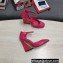 Dolce & Gabbana Heel 6.5cm/10.5cm Patent leather Mary Janes Fuchsia with Geometric Heel 2022