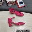 Dolce & Gabbana Heel 6.5cm/10.5cm Patent leather Mary Janes Fuchsia with Geometric Heel 2022