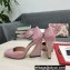 Dolce & Gabbana Heel 6.5cm/10.5cm Patent leather Mary Janes Light Pink with Geometric Heel 2022