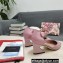 Dolce & Gabbana Heel 6.5cm/10.5cm Patent leather Mary Janes Light Pink with Geometric Heel 2022