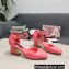 Dolce & Gabbana Heel 6.5cm/10.5cm Patent leather Mary Janes Pink with Geometric Heel 2022